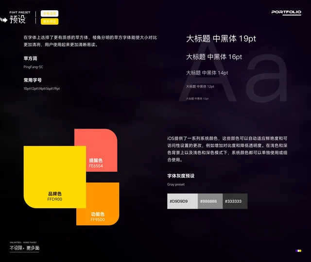 字体与色彩规范设计稿